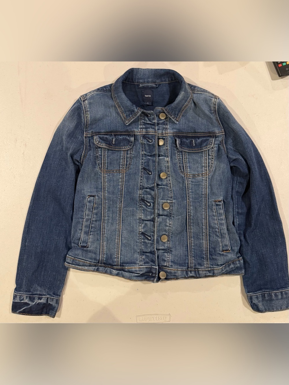 GAP Light Blue Kids Denim Jacket - Button Front